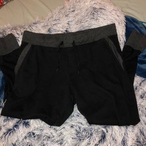 Two Toned Grey Sweatpant Joggers
